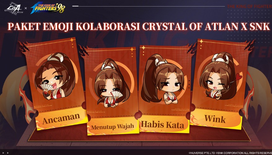 Kolaborasi Crystal of Atlan x The King of Fighters '98 Hadirkan Mai Shiranui dan Sugariff!
