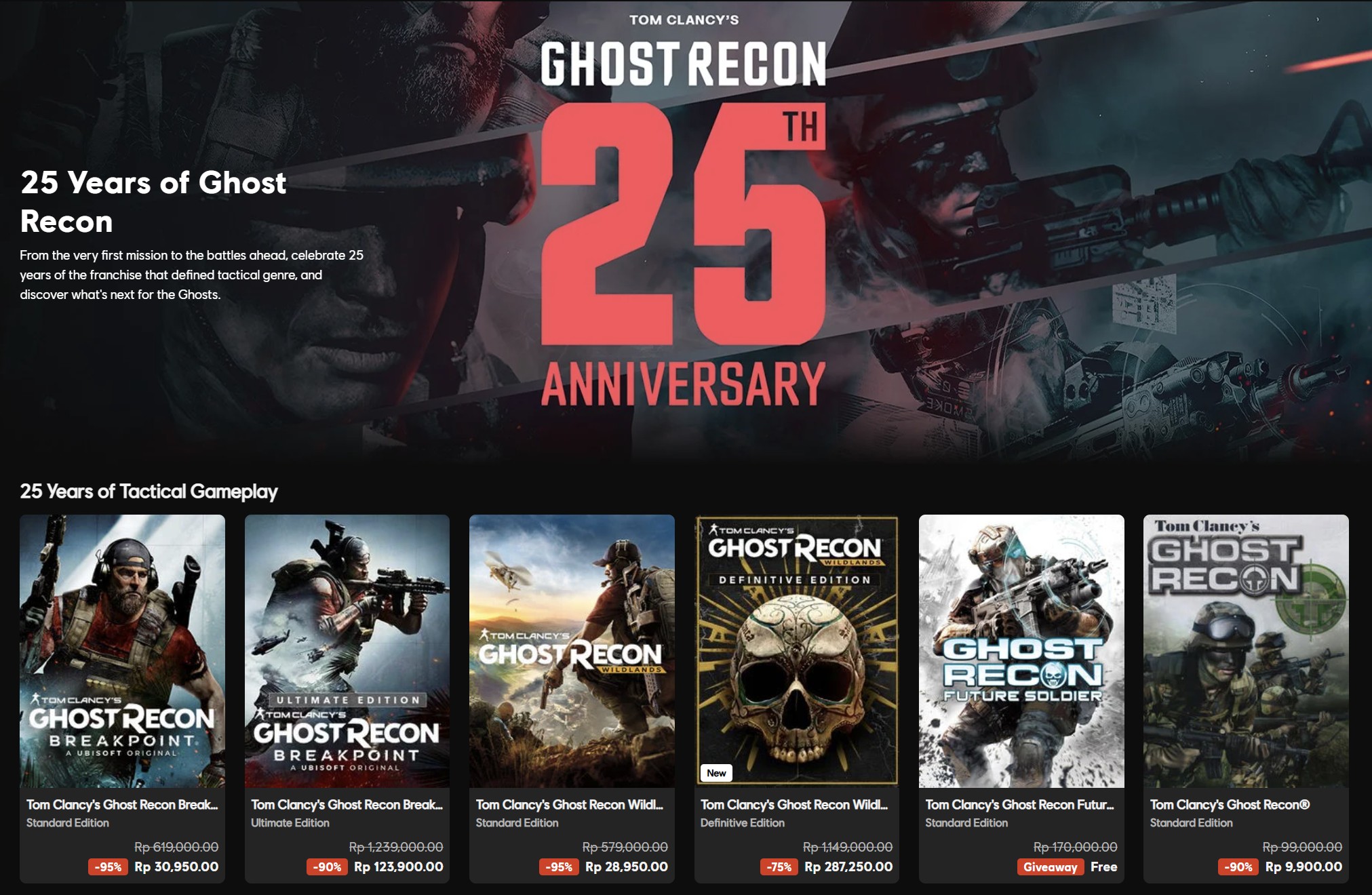 Perayaan 25 Tahun Ghost Recon: Ubisoft Rilis Update Last Rites dan Game Gratis