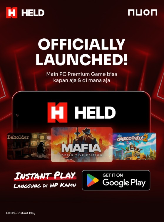 Solusi Main Game PC di Ponsel Tanpa Instal, Nuon Resmi Luncurkan HELD