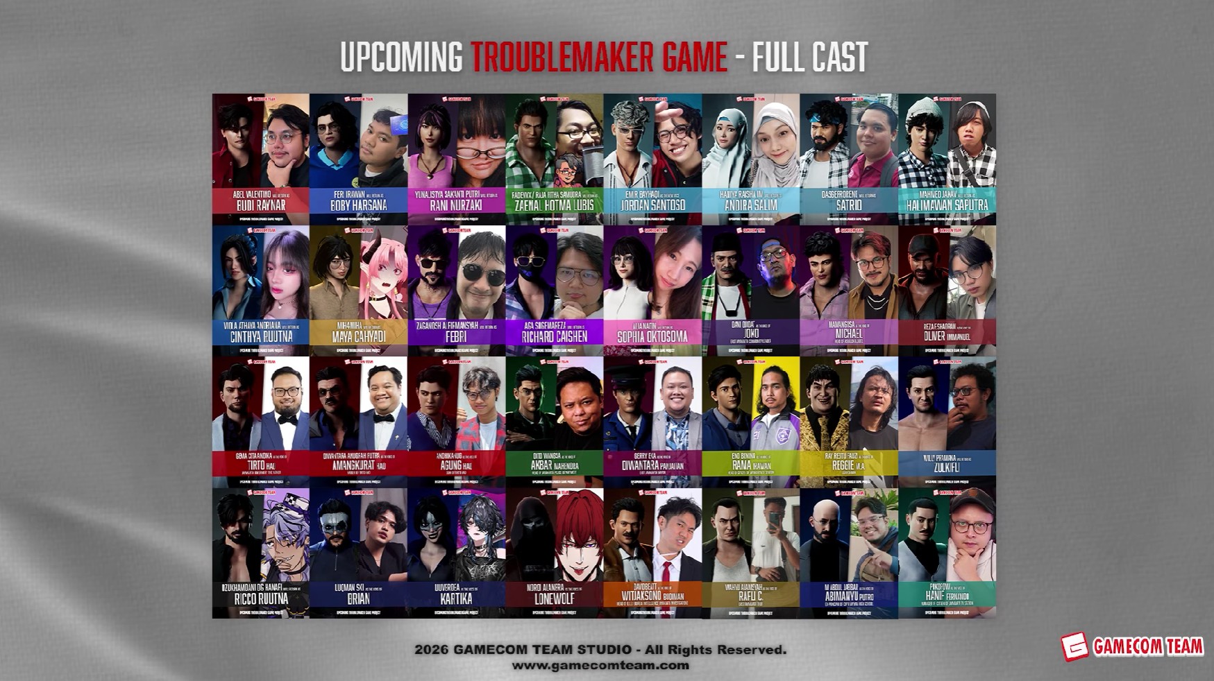 Teaser Proyek Game Baru Troublemaker Resmi Dirilis, Ada Banyak Cast dan Grafis Makin Keren!
