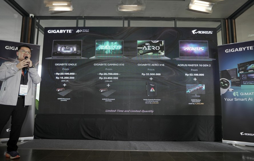GIGABYTE AI Gaming Laptops Resmi Hadir di Indonesia
