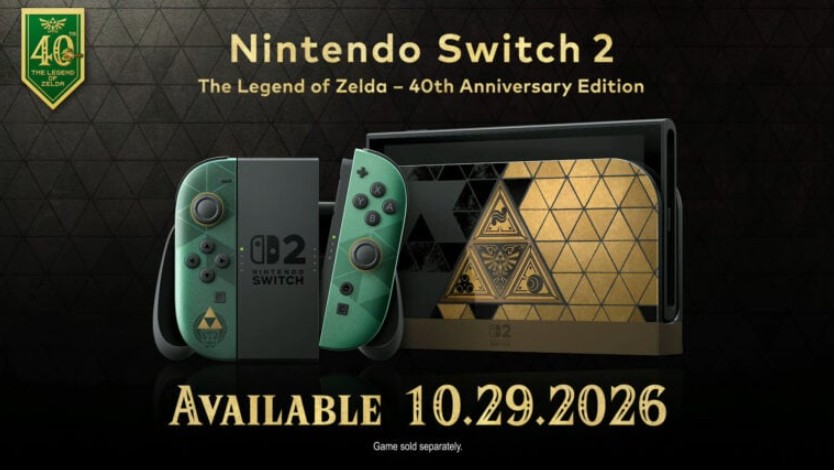 Nintendo Switch 2 Edisi The Legend of Zelda 40th Anniversary Resmi Diumumkan