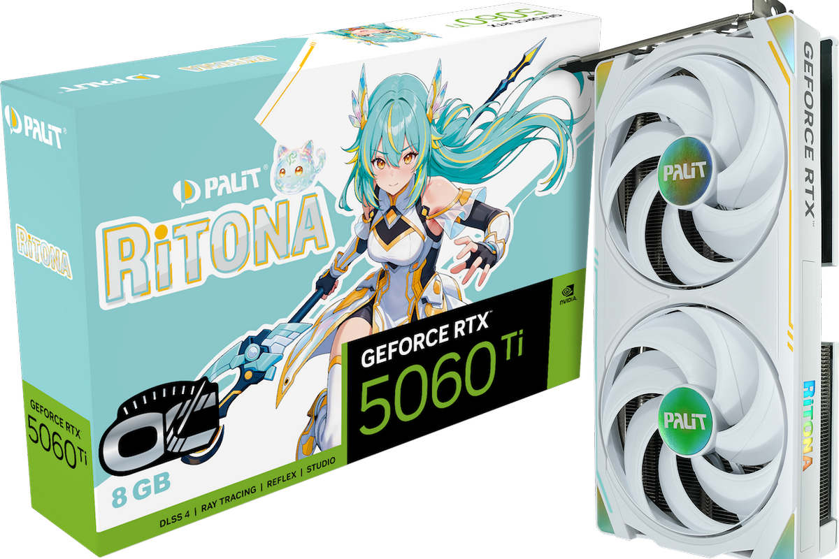 PALIT RTX 5060 Ti RiTONA OC Hadir dengan Tema Anime