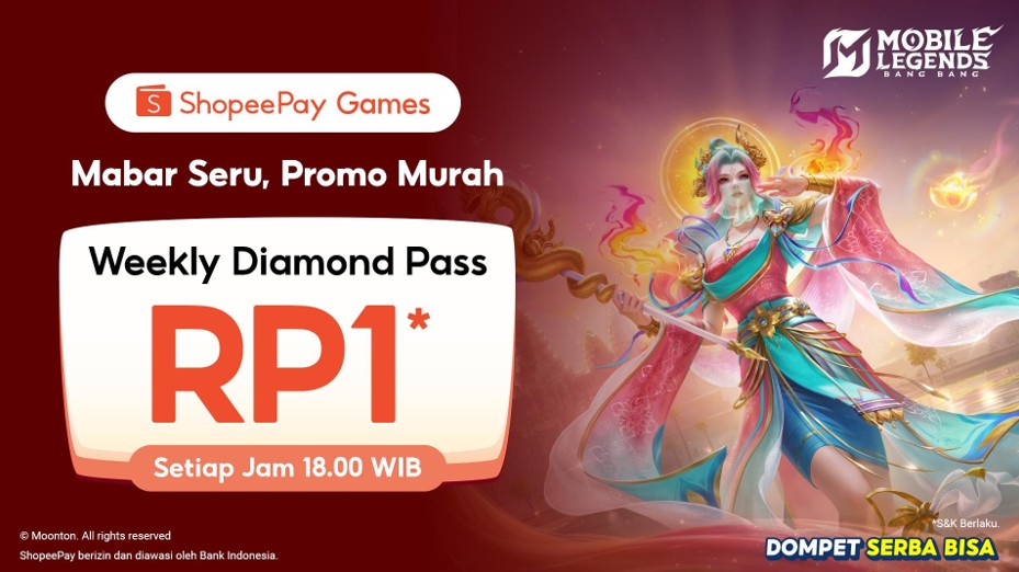WDP MLBB Cuma Rp1 di ShopeePay Games, Begini Caranya