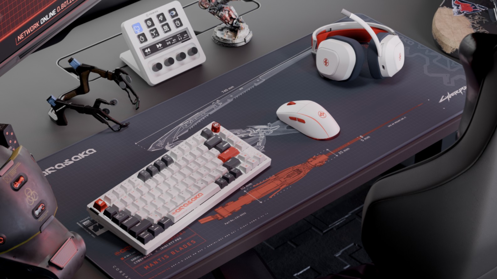 Corsair Cyberpunk Hadirkan Arasaka White dan Edgerunners 2