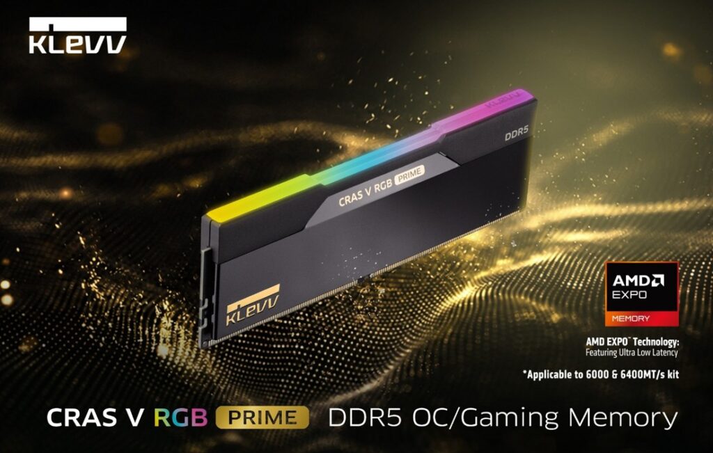 KLEVV CRAS V RGB PRIME DDR5 Rilis, Tembus 8000 MT/s!